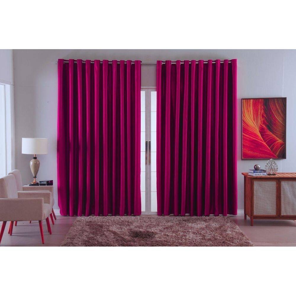 Cortina Para Sala Quarto Blackout Tecido 3,00X2,80 Ellegance