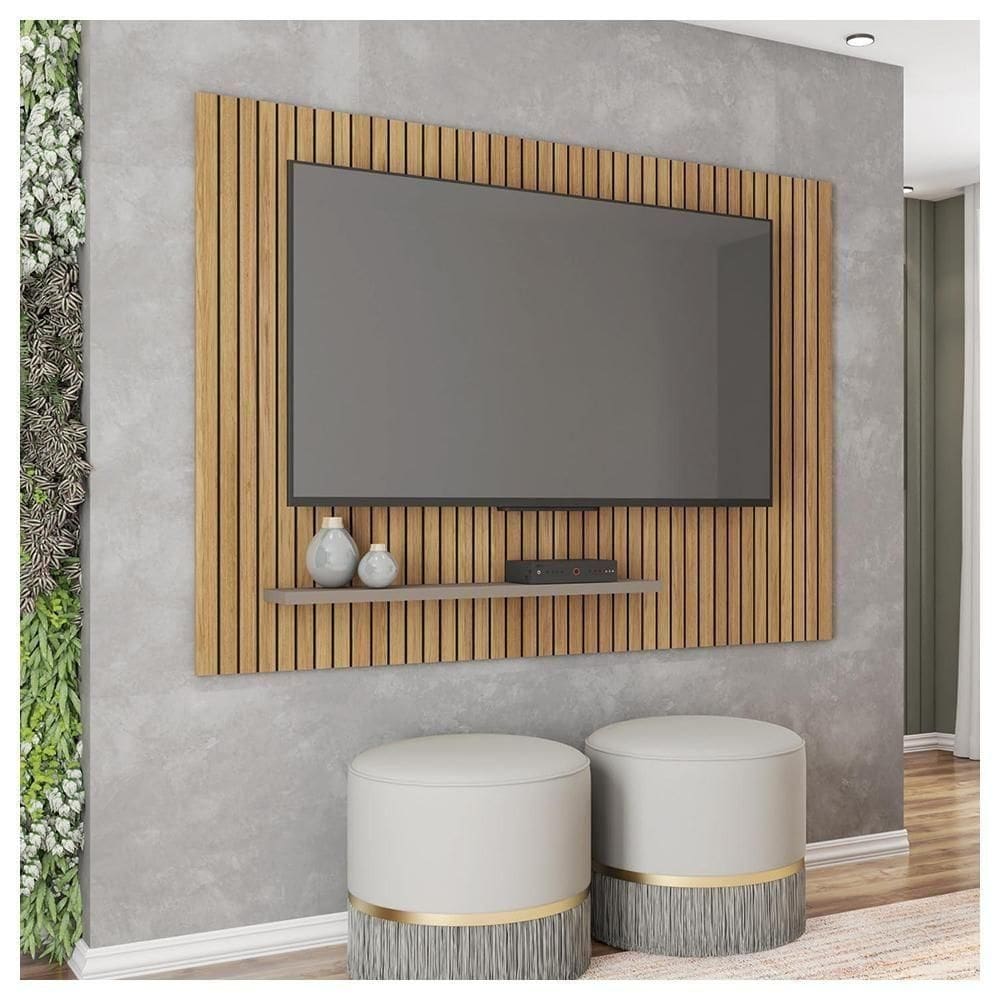 Painel Para Tv Até 70 Polegadas Marrom Sun Caemmun