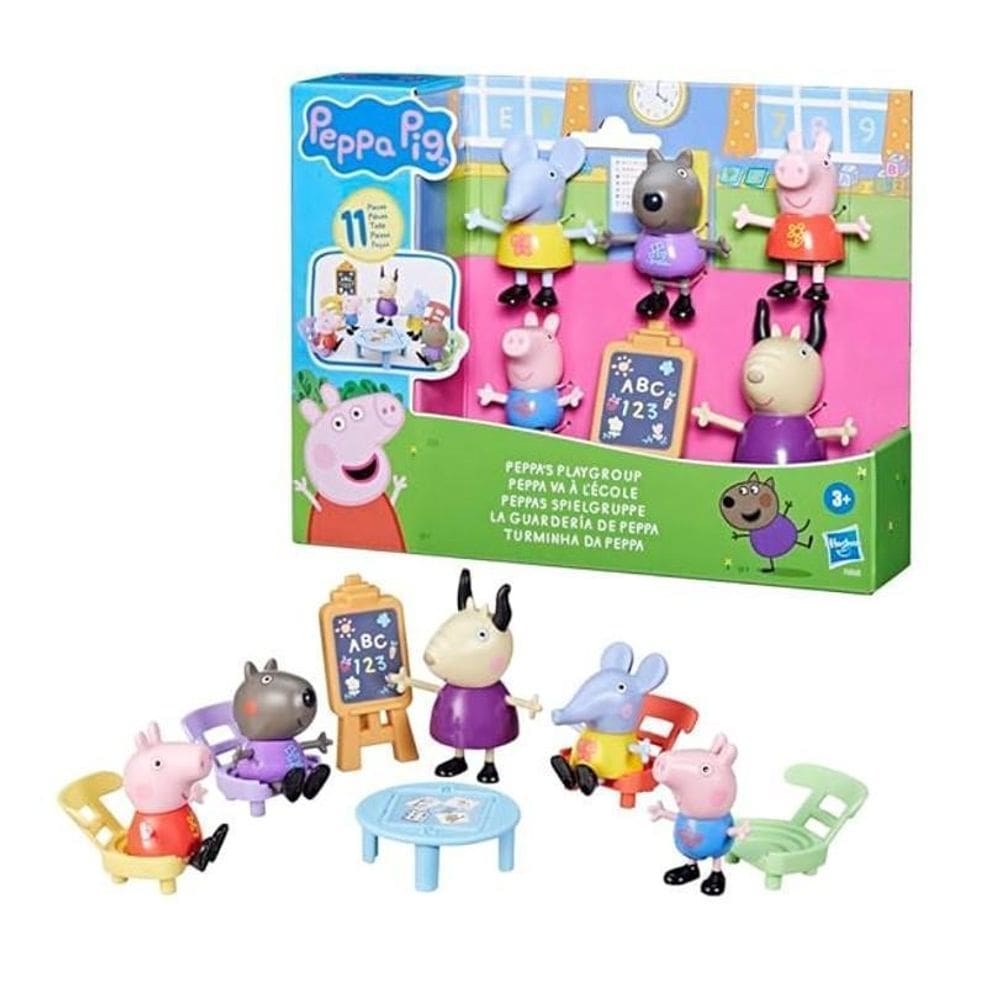 Boneca Peppa Pig Playset Turminha Da Peppa - Hasbro