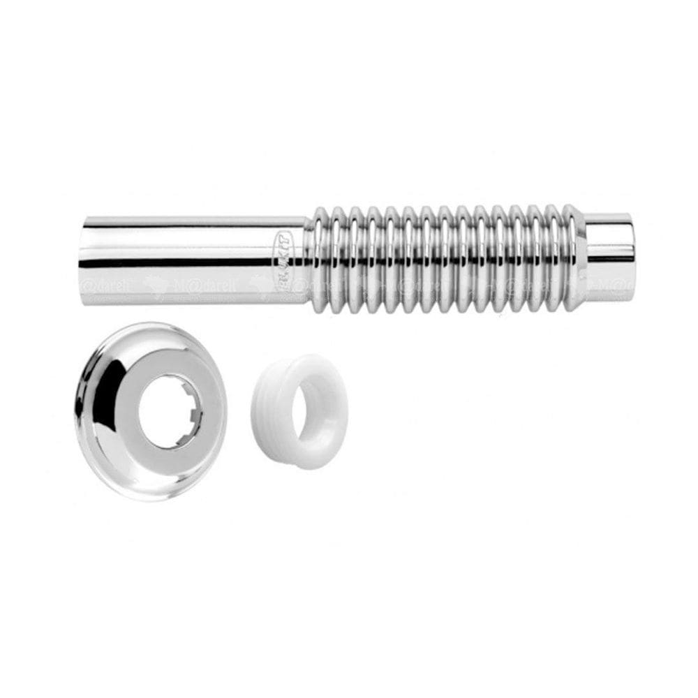 Tubo Ligacao Metalizado Ajustavel Vaso 240Mm