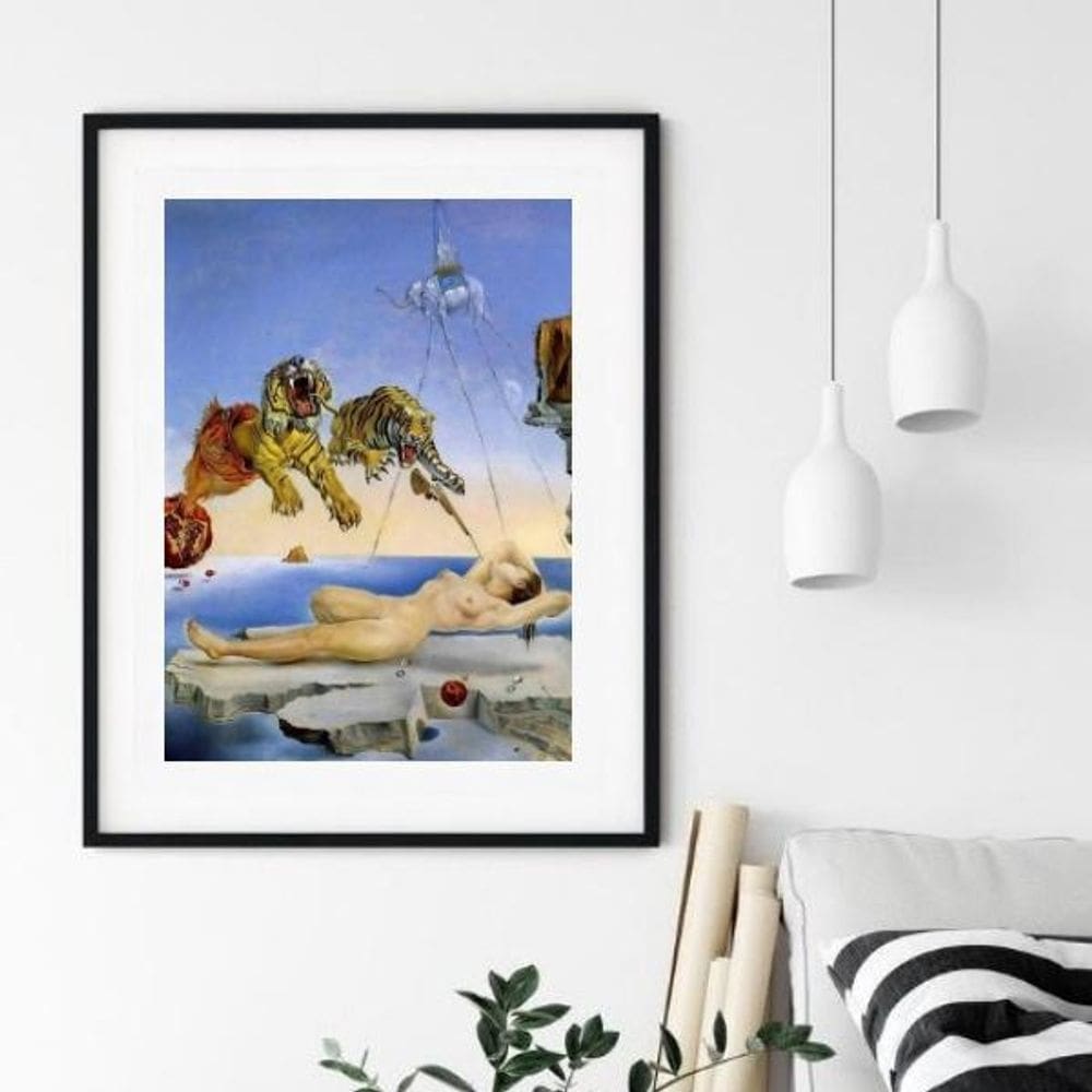 Quadro Salvador Dalí Tigres - 60X48Cm