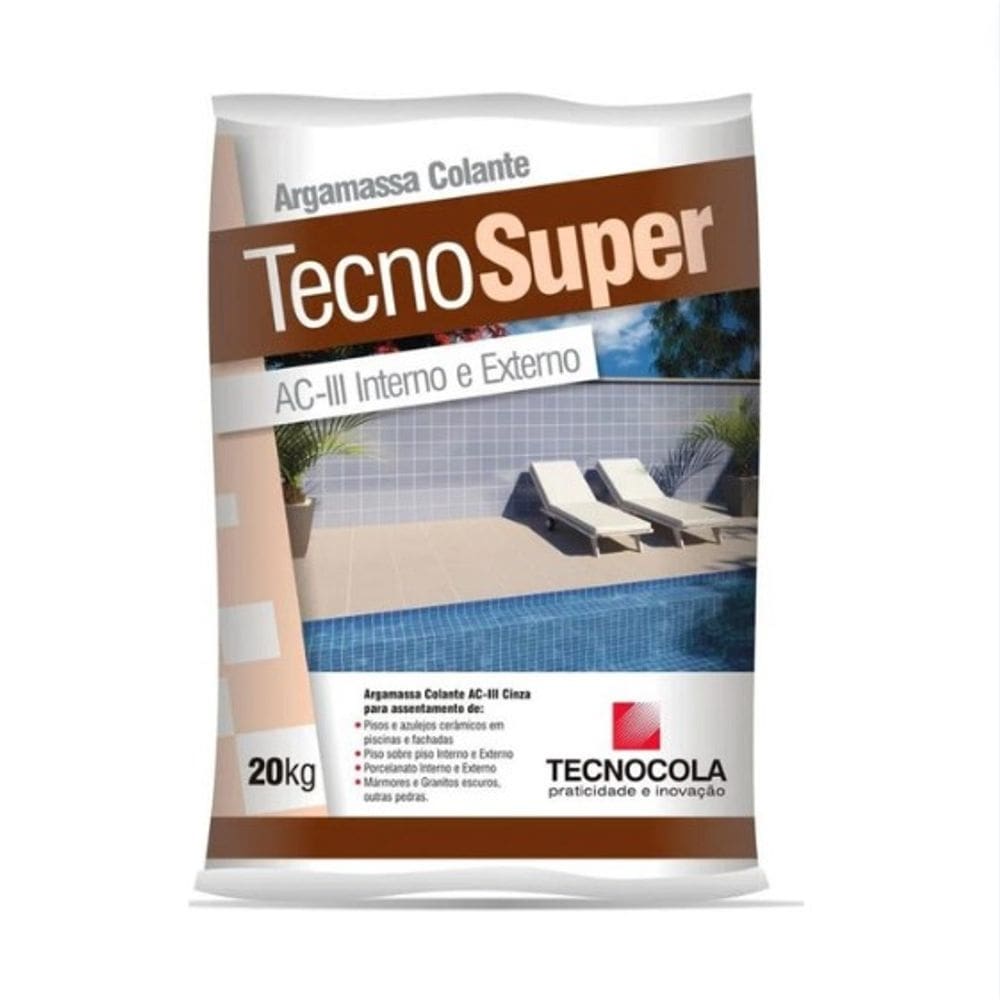 Argamassa Aciii Cinza 20Kg Tecnosuper