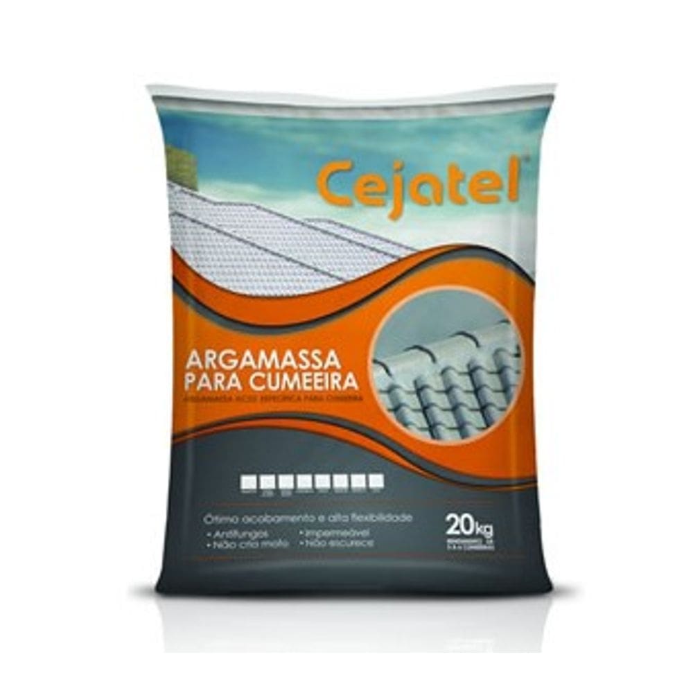 Argamassa Telha Cor Grafite Cejatel