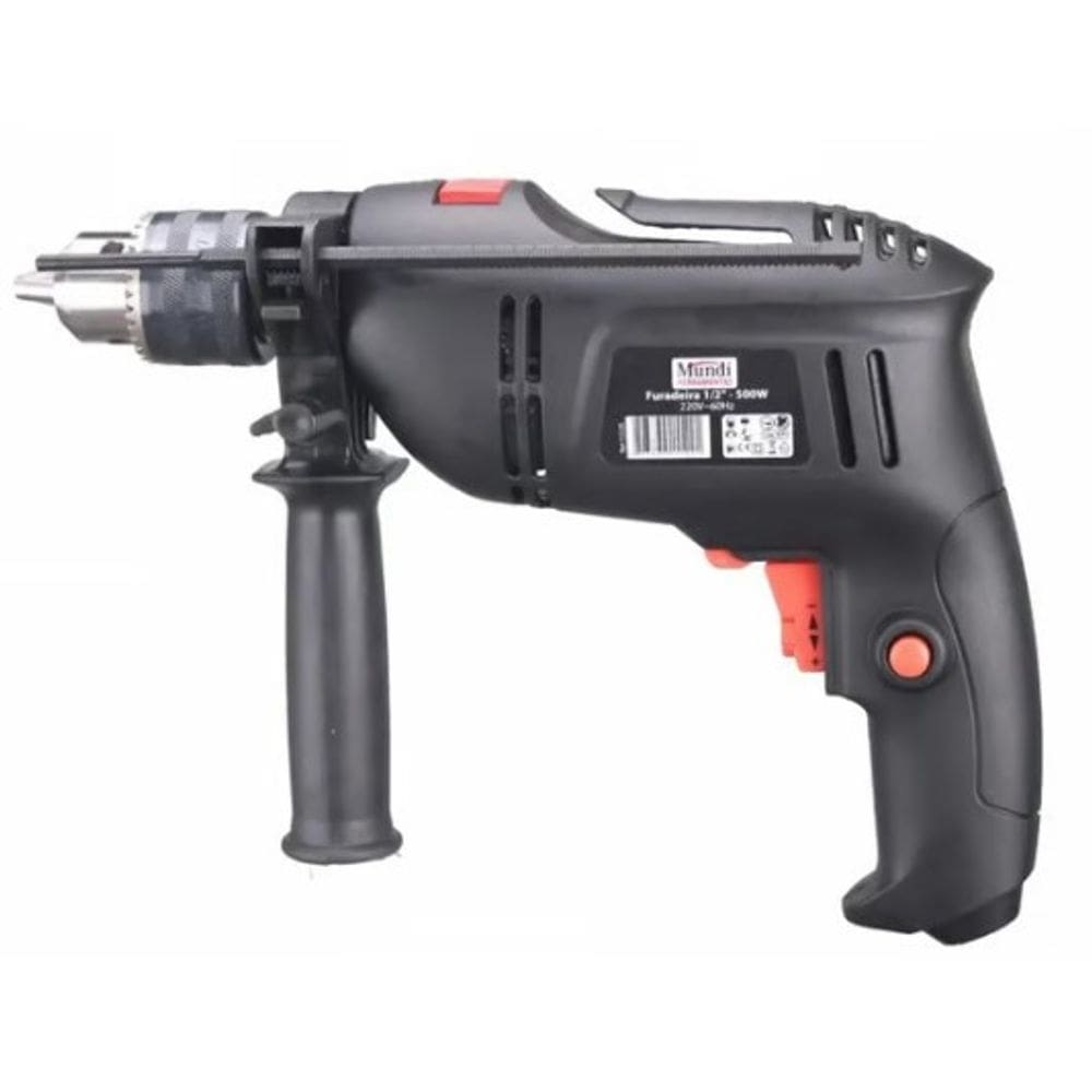 Furadeira Impacto Reversivel Hobby 500W 220V Mundi