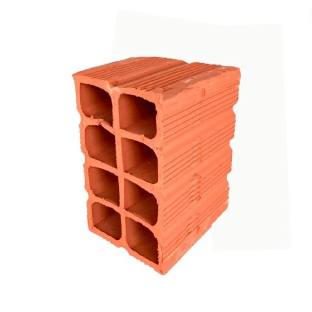 Metade 8 Furos Tijolo Ceramico