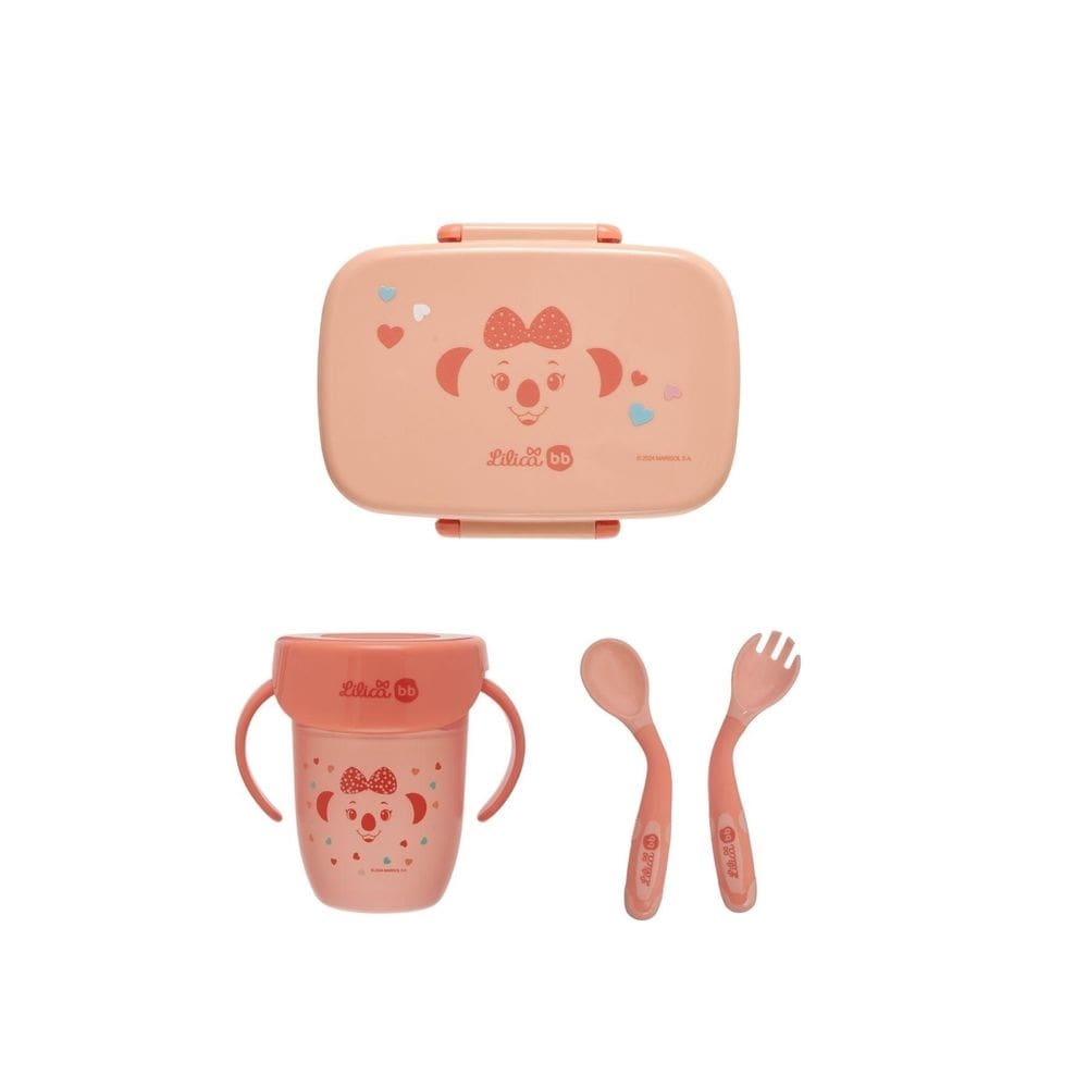 Kit Bento Box e Talheres Flexíveis com Copo 360º Lilica BB