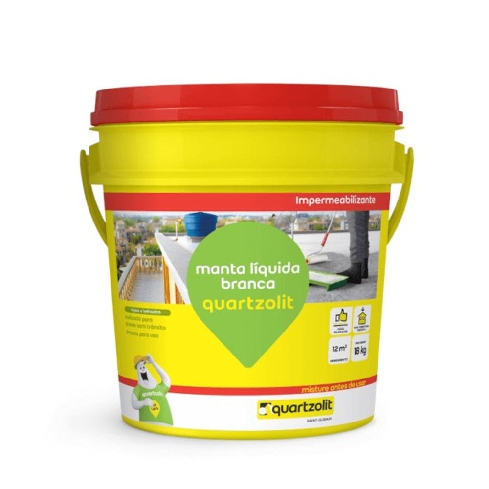 Manta Liquida Branca Balde 18Kg Quartzolit