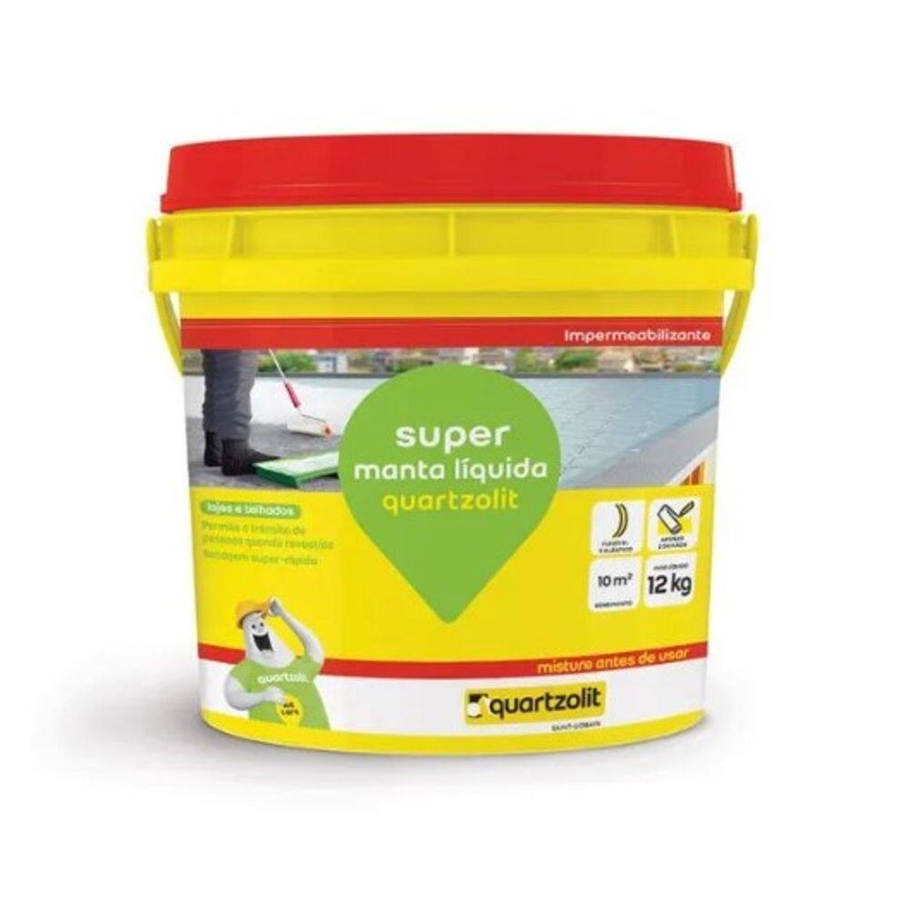 Super Manta Liquida Branca Balde 12Kg Quartzolit