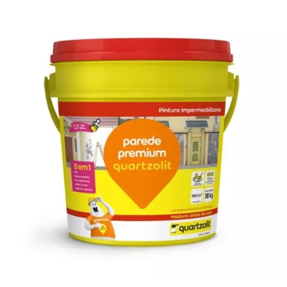 Impermeabilizante Parede Premium Branco Bd 18Kg Quartzolit