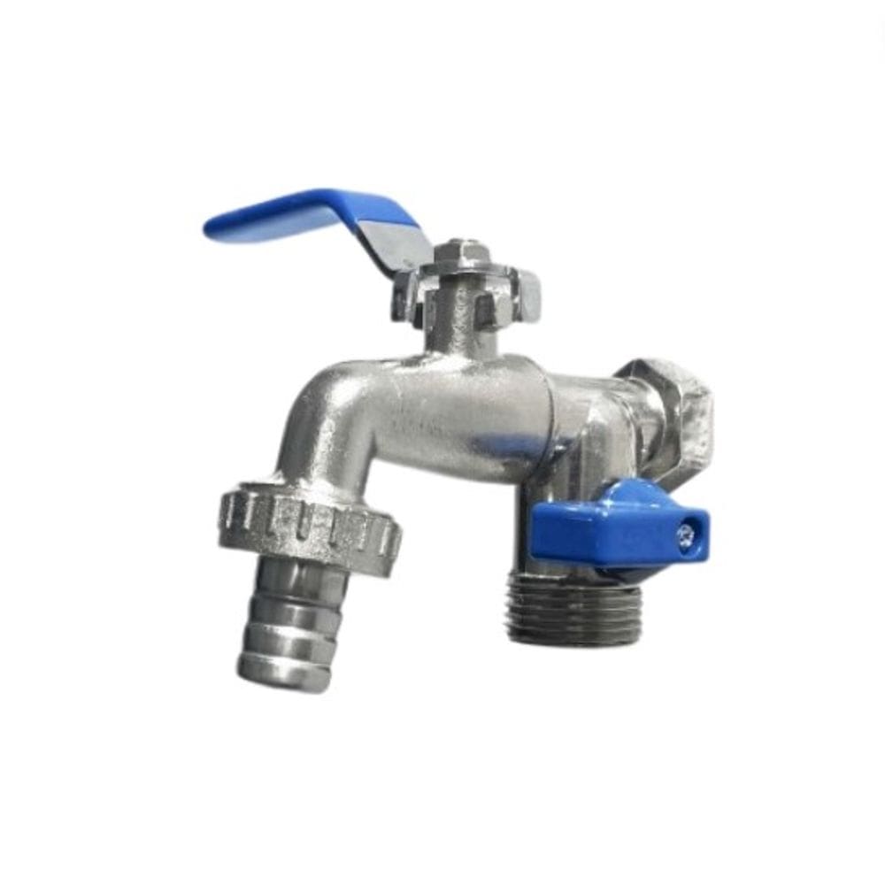 Torneira De Tanque Dupla Zamac 1/2`` - 3/4`` Flvx Hidro
