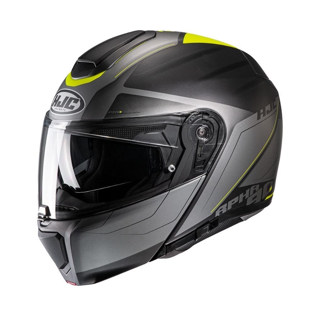 Capacete Hjc Rpha 90s Cadan Preto Cinza E Verde 59 [F016]