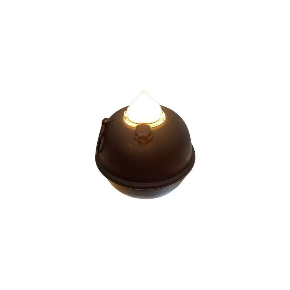 Luminária de Mesa Decorativa Bujãozinho de Metal a Pilha Com Led Amarelo Dimerizável e Alça