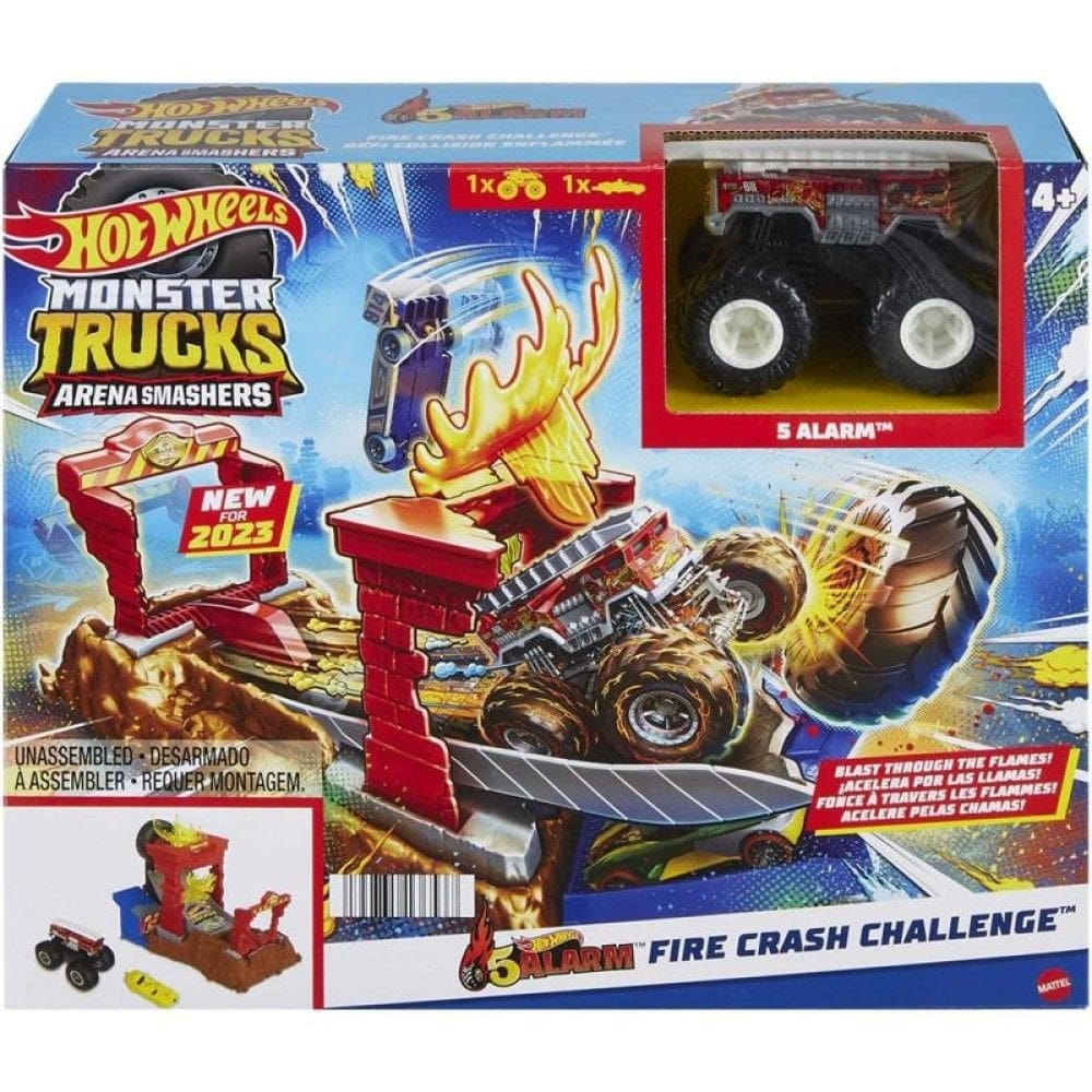 Hnb87 Hot Wheels Monster Trucks Arena Demolição Desafio Surpresa