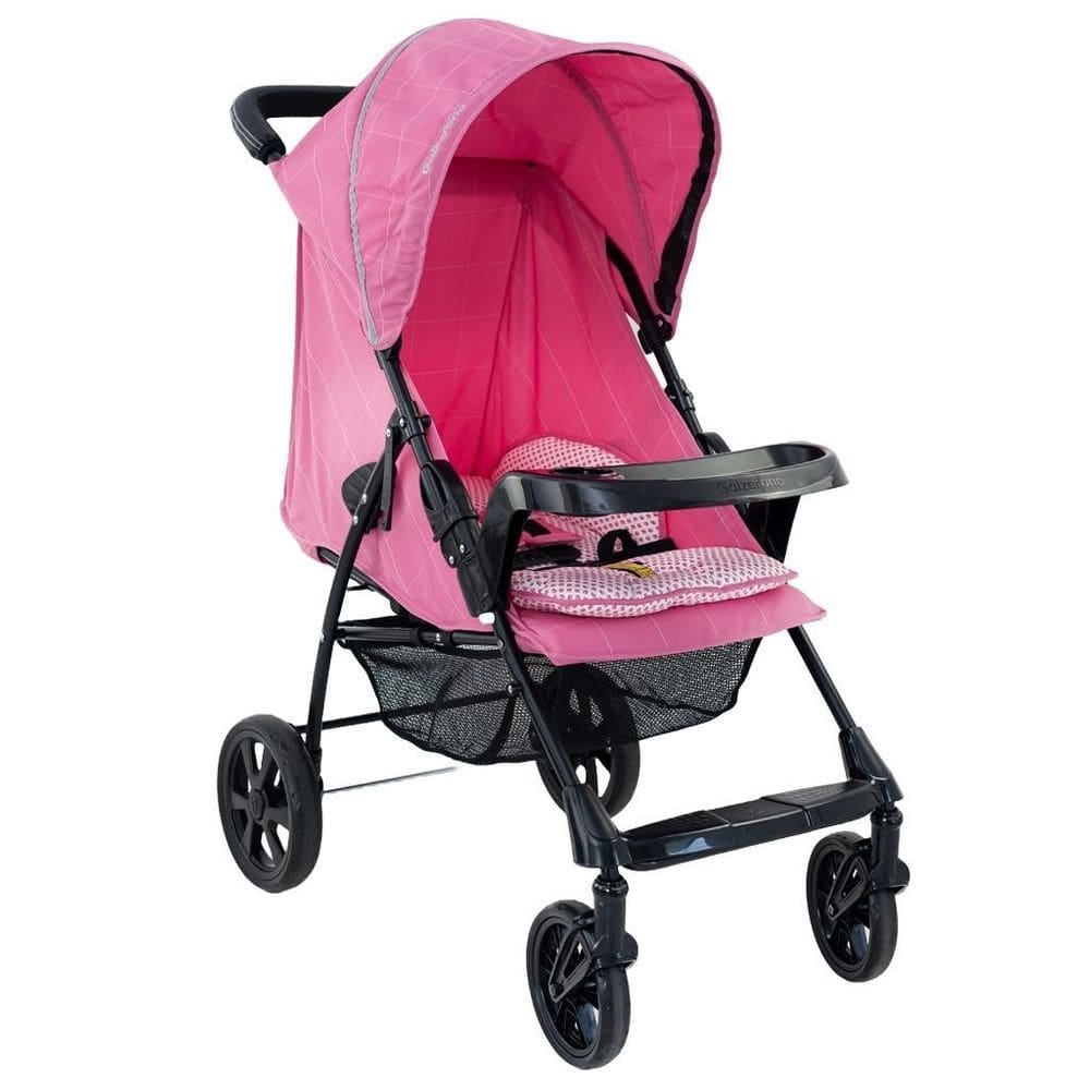 Carrinho De Bebê Romano Rosa 0 A 15Kg - Galzerano