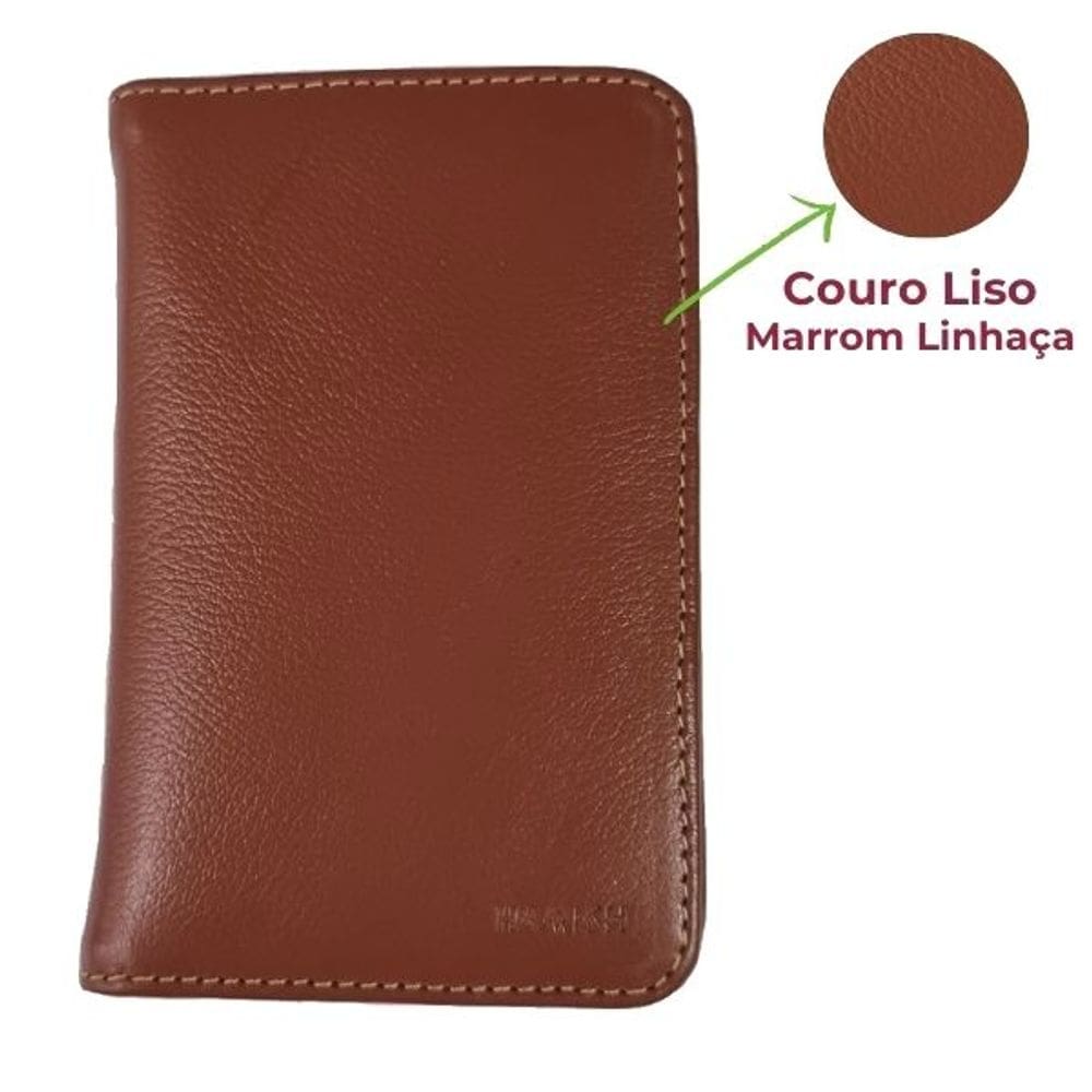 Porta Passaporte em Couro | HAMISH