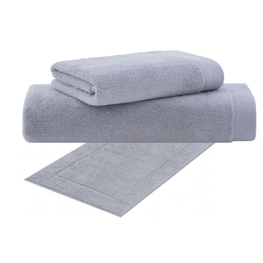 Toalha Banho Gigante + Rosto + Piso 3 Pçs Dual Air