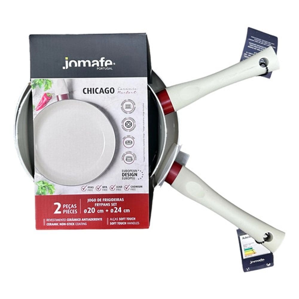 Conjunto 2 Frigideiras 20cm E 24cm Ceramica Chilli - Jomafe