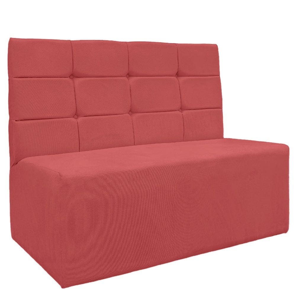 Sofá Canto Alemão Veludo Rosê - Montanaris Decor