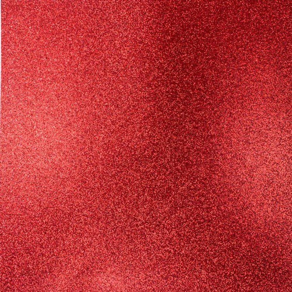 EVA com glitter 40x60 Vermelho pacote com 5 folhas