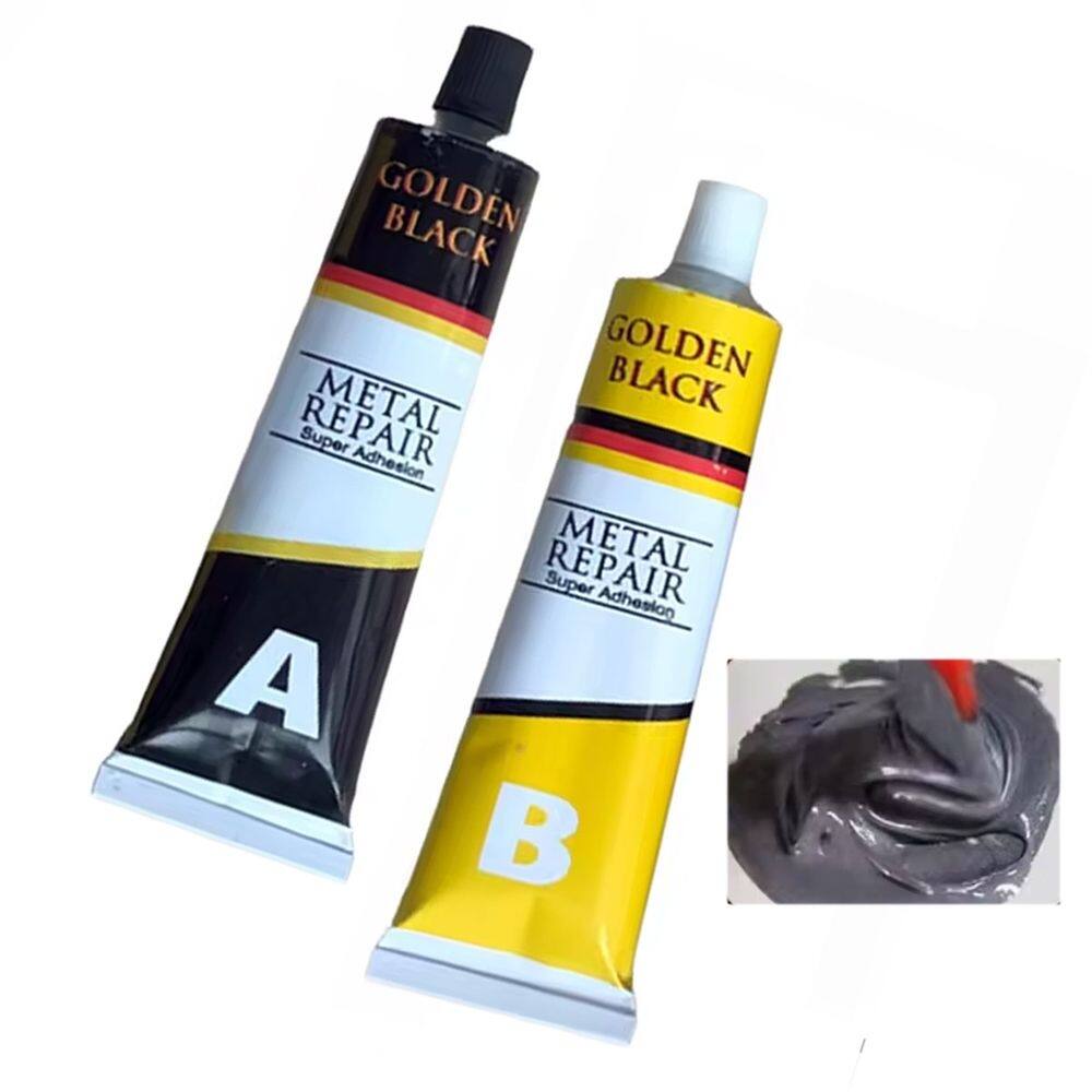 Super Cola Epoxi Metal Aço Aluminio Vazamento Rachadura Secagem Rapida Reparo Resistente