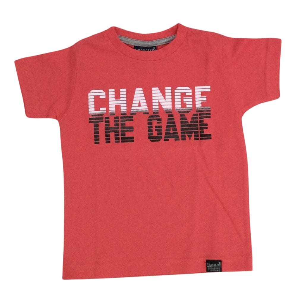 Camiseta Vrasalon Masc Cor Melancia Manga Curta