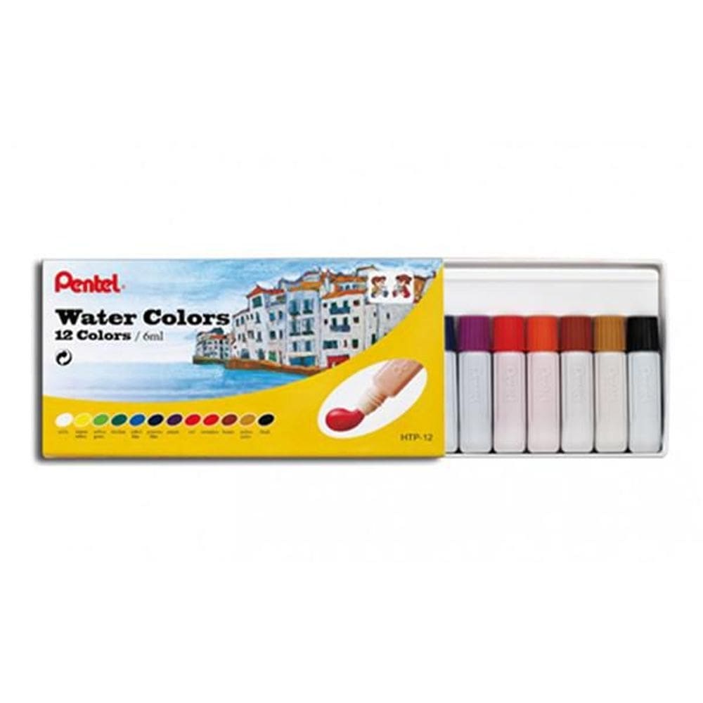 Tinta Aquarela Pentel 12 cores Water colors HTP-12