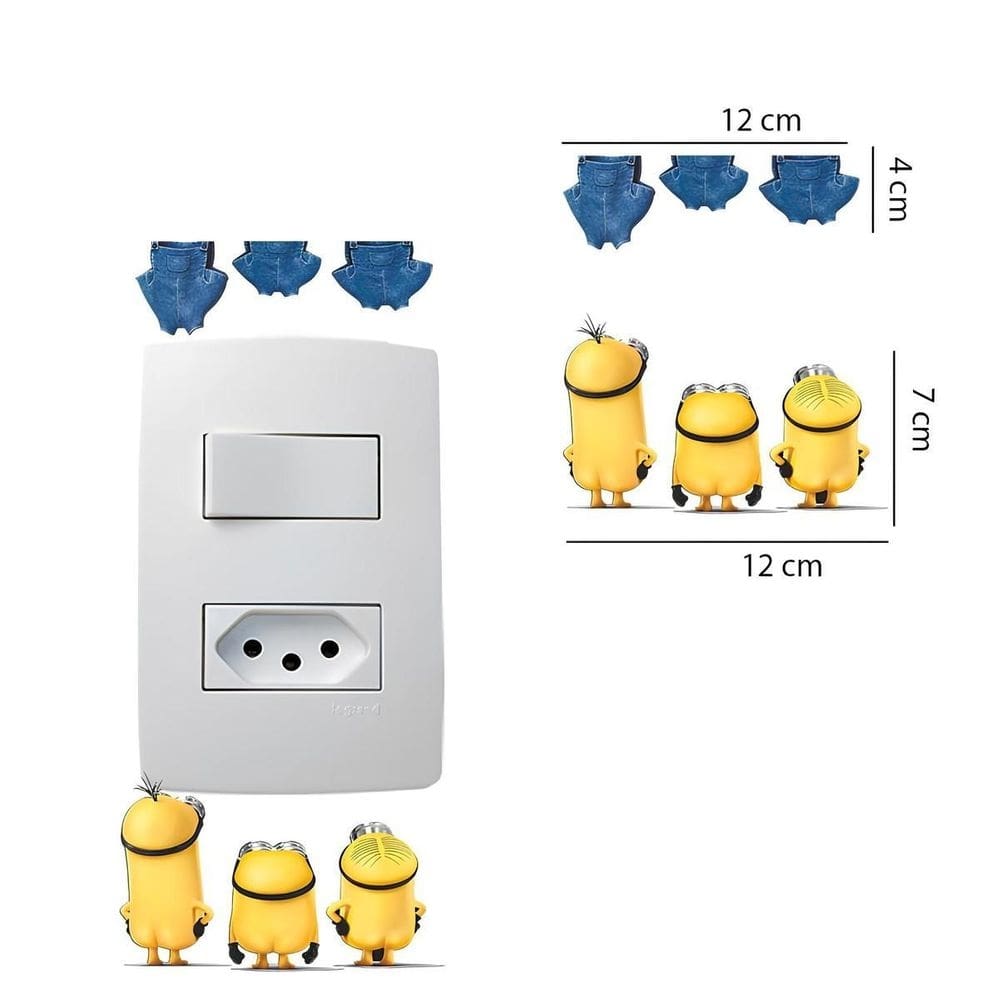 Adesivo De Interruptor Minions Mod05
