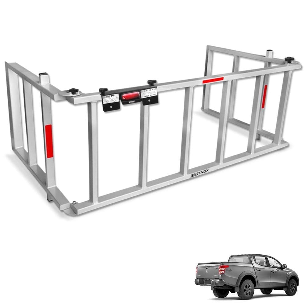 Extensor de Caçamba L200 Triton Sport 2017 a 2024 Rampa Prata Gtnox