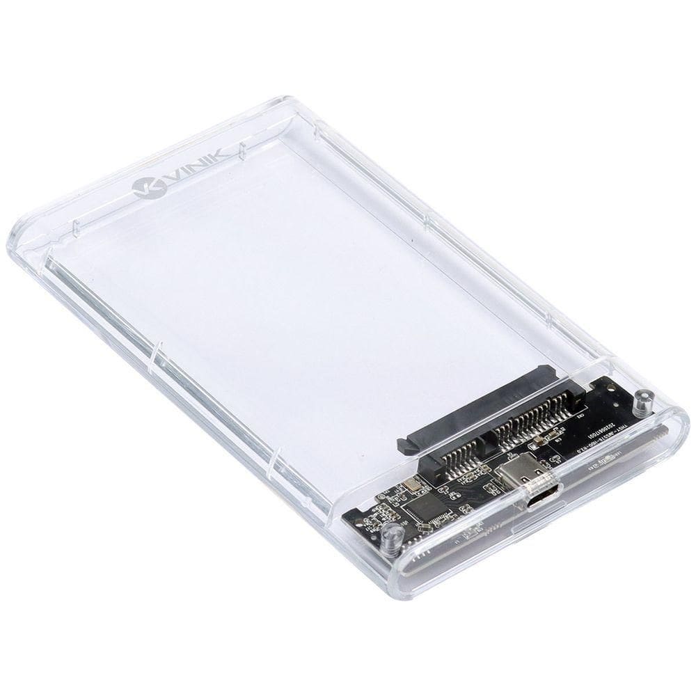 Case Externo Para Hd 2.5" Usb Tipo C/Type C 3.1 Acrílico - C
