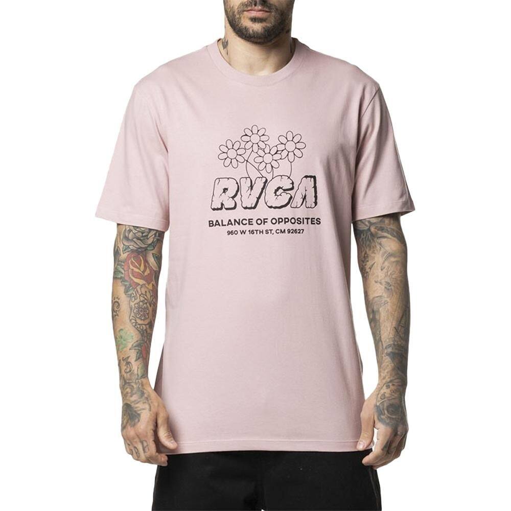 Camiseta RVCA Gardener WT24 Masculina Rosa Claro