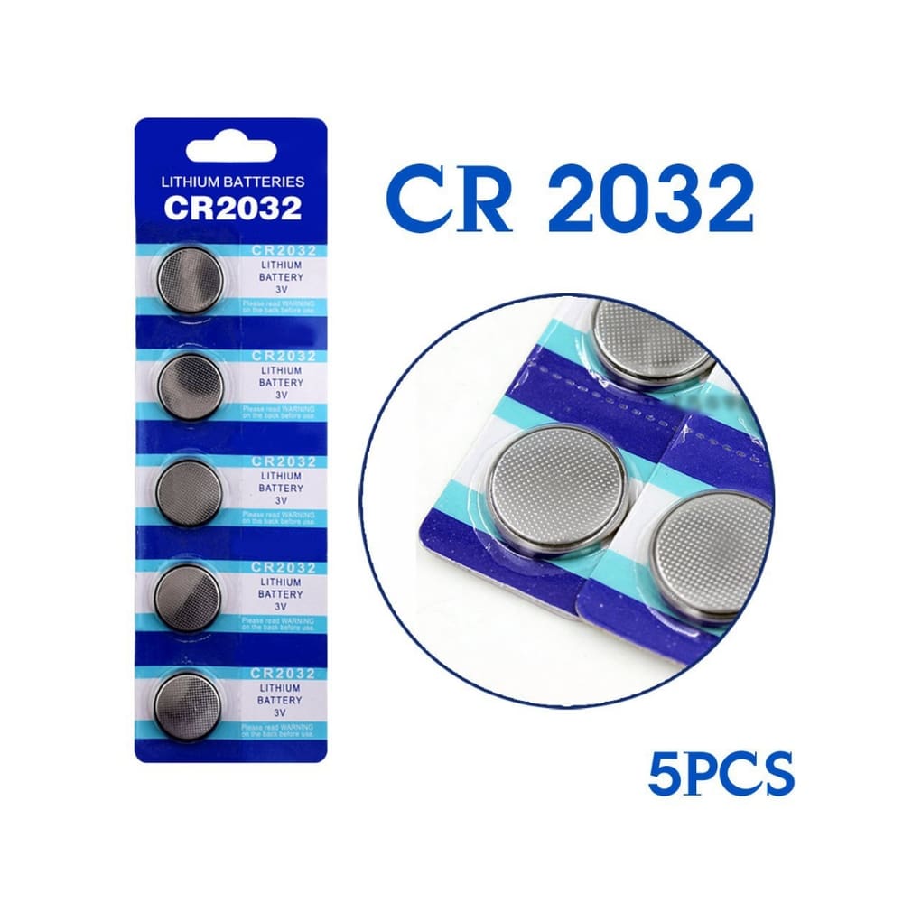 Bateria de Lítio 3V Cartela com 5 Peças CR2032