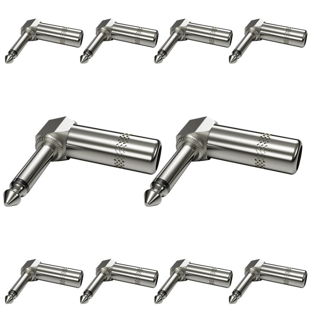 Conector P10 1/4 Ts Metal Wc 165 Wireconex 10 Unidades [F108]
