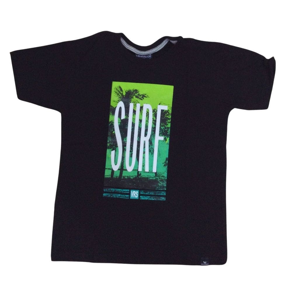 Camiseta Vrasalon Masc Preta Manga Curta