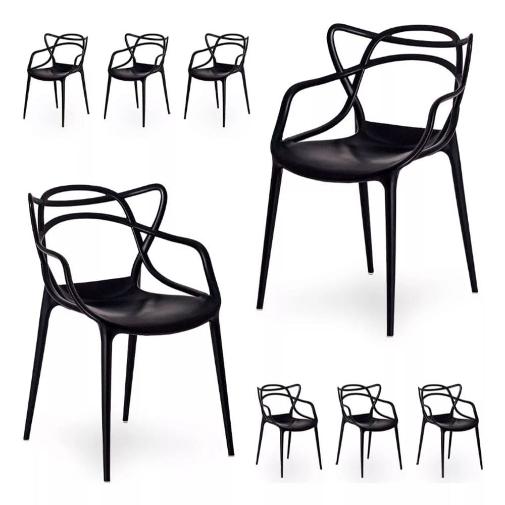 8 Cadeira Allegra Masters Sala Churrasco Piscina Jardim