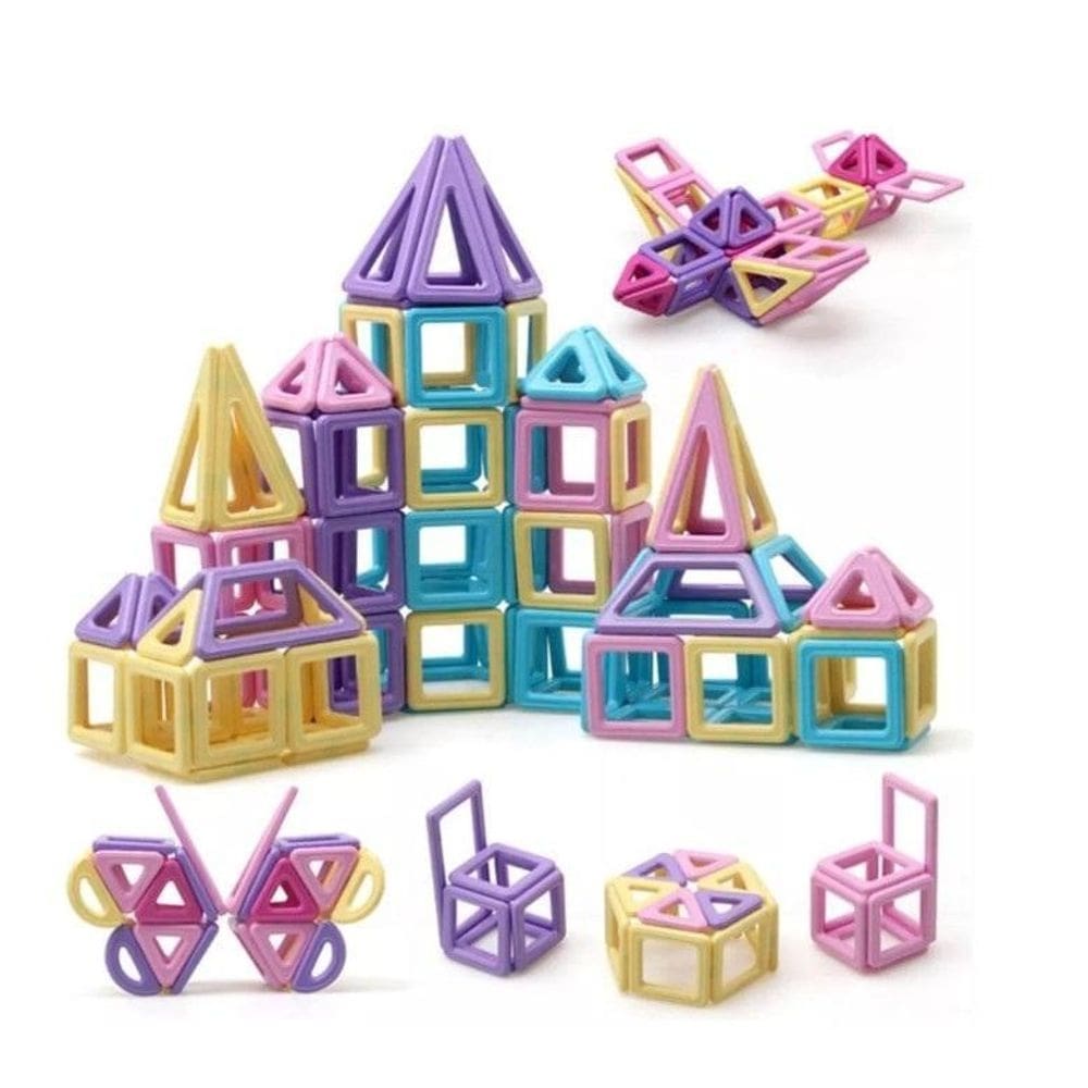 Explore A Criatividade Os Blocos Construção Magnéticos