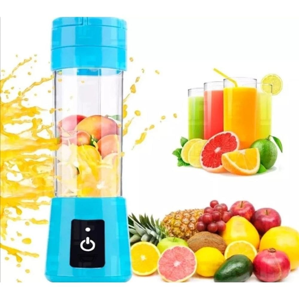 Mini Liquidificador Portátil 6 Lâminas 380ml Potente - Usb