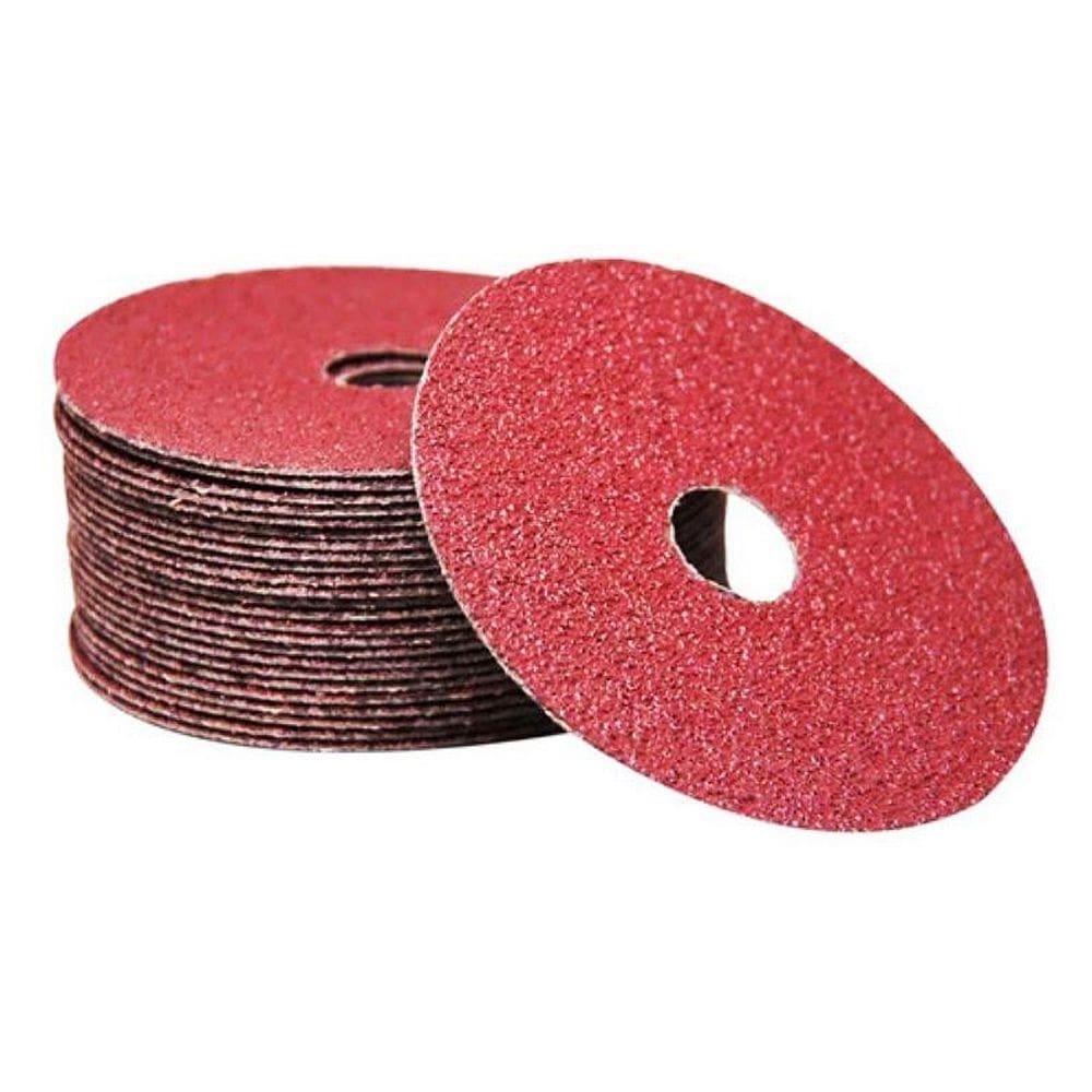 Jogo de 10 Disco de Lixa Abrasivo 4.1/2” Aço Inox Metal Alumínio Grão 80
