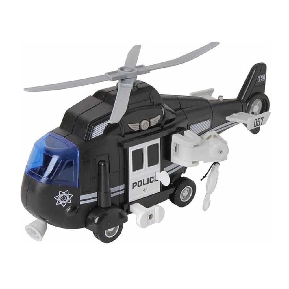 Helicoptero De Resgate Polícia Sons E Luzes - Shiny Toys