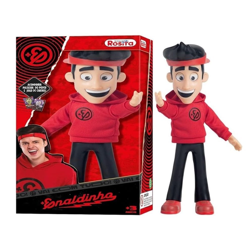 Boneco Enaldinho 25 Cm E Pulseira Do Poder - NovaBrink