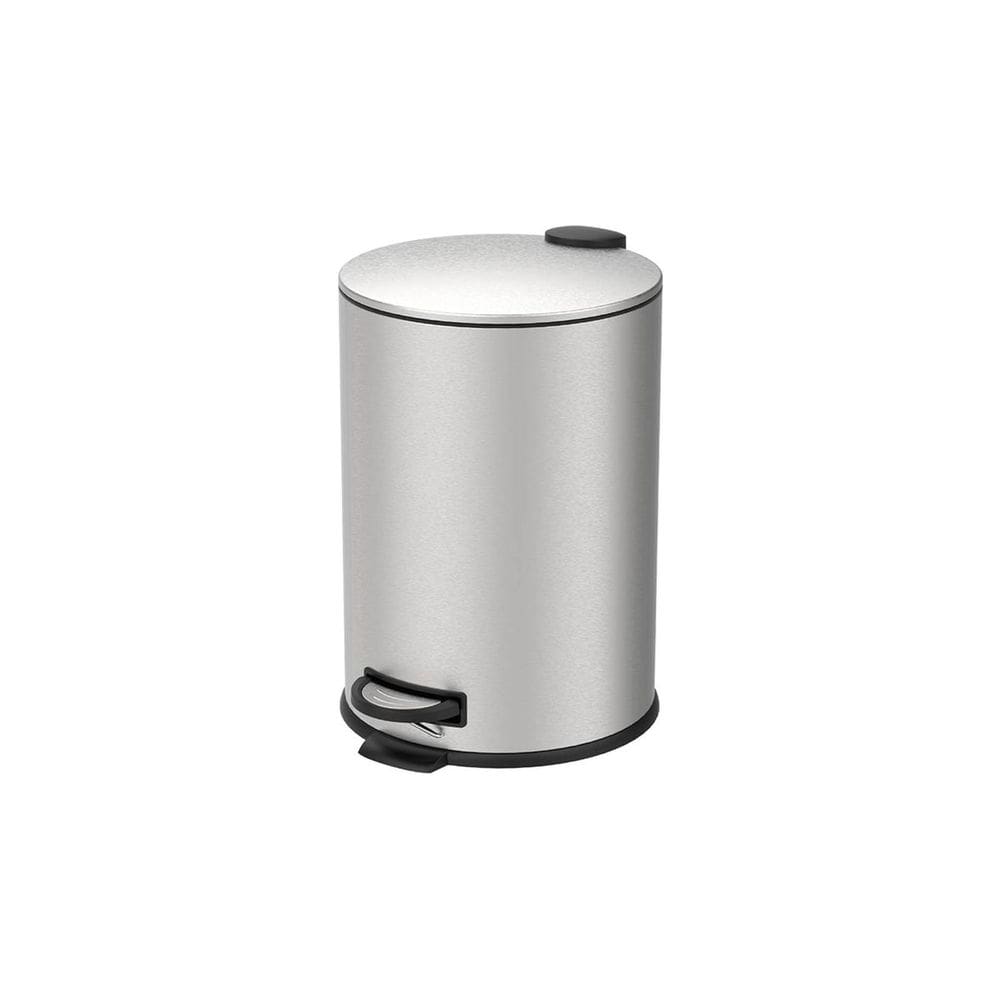 Lixeira C/ Pedal e Balde 20L Aço Inoxidável Escovado Linha Spin Brinox