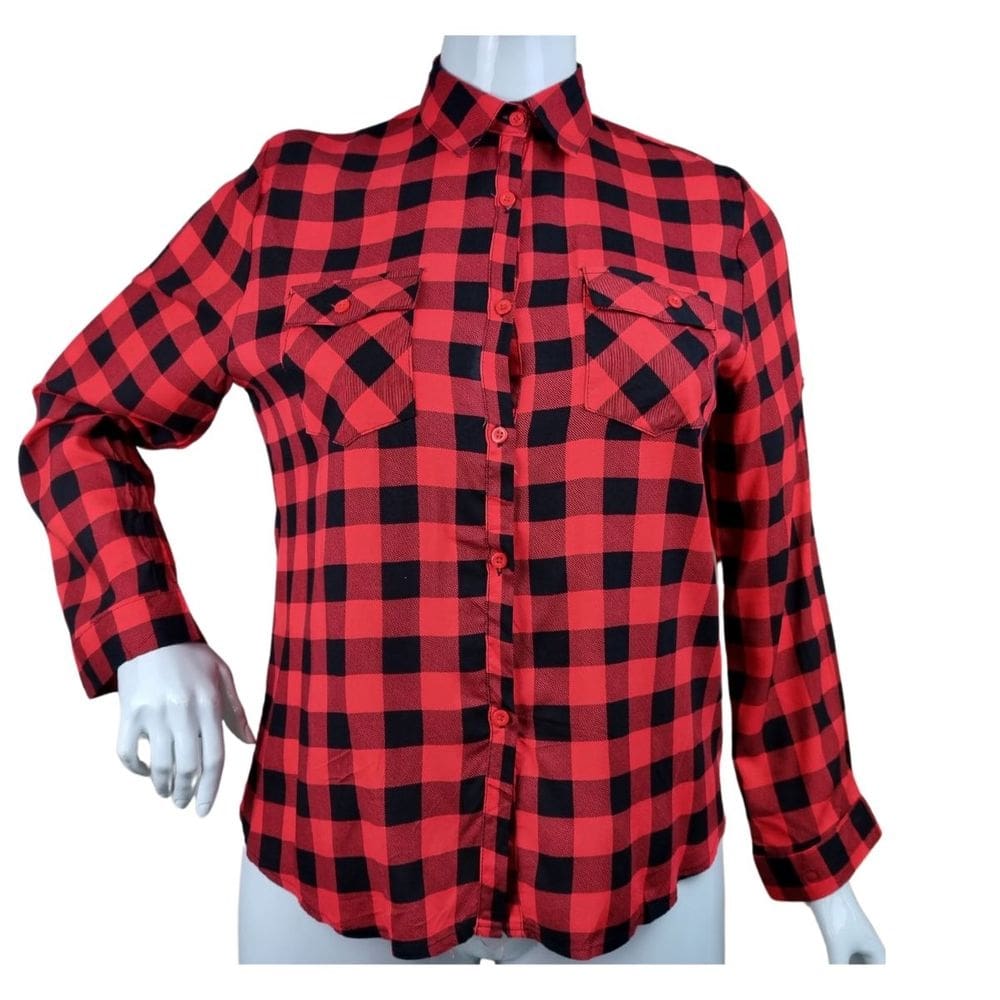 Camisete Xadrez Clássico Amarração na Manga Dois Bolsos Frontais com Elastano