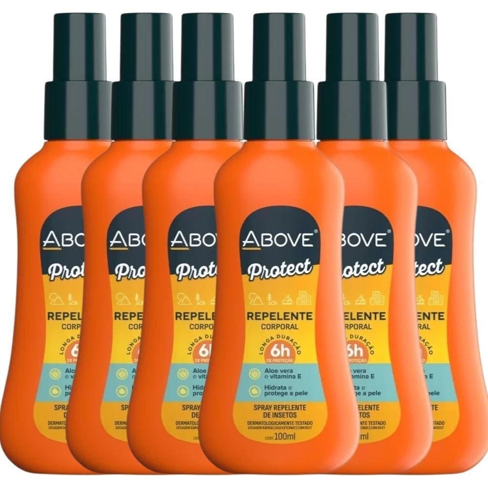 Kit 6 Repelente De Insetos Above Spray 100Ml