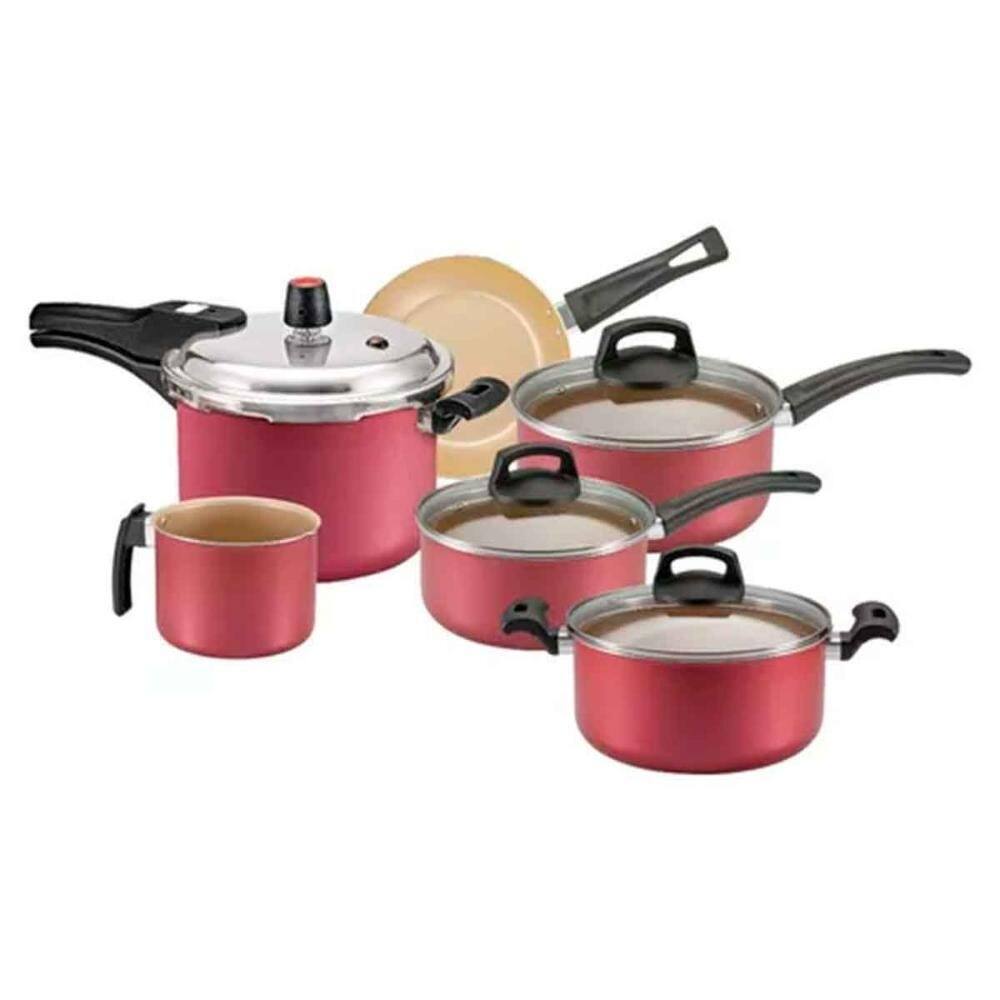 Conjunto de Panelas Alumínio 6 Peças Cereja Premium Panelux Antiaderente