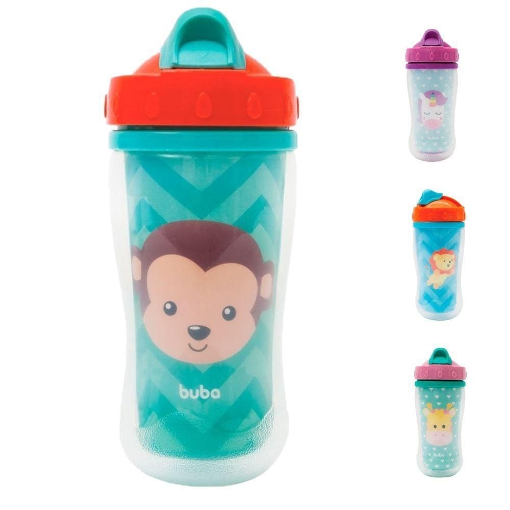 Copo Transição Garrafinha Bebe Infantil Buba Parede Dupla