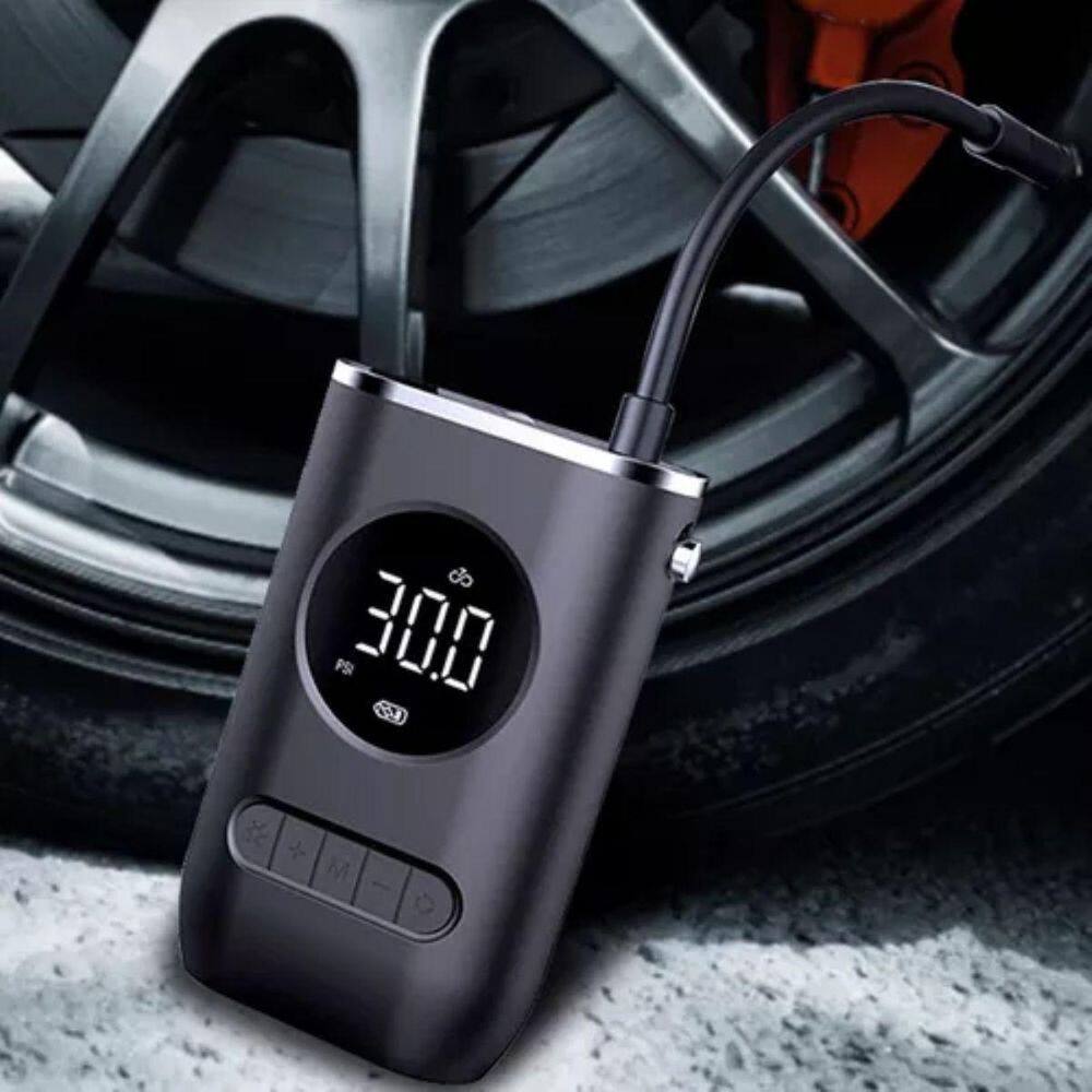 Compressor Digital Sem Fio Para Pneus De Moto