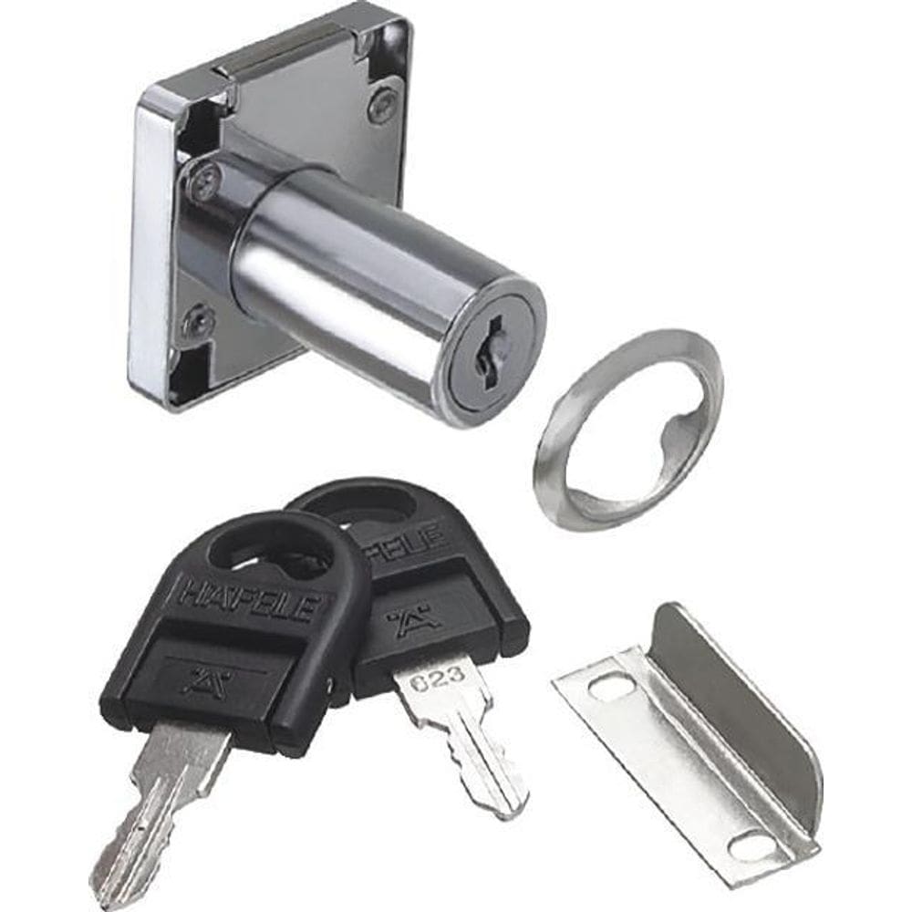 Fechadura Para Gavetas 32Mm Aço Niquelado Hafele