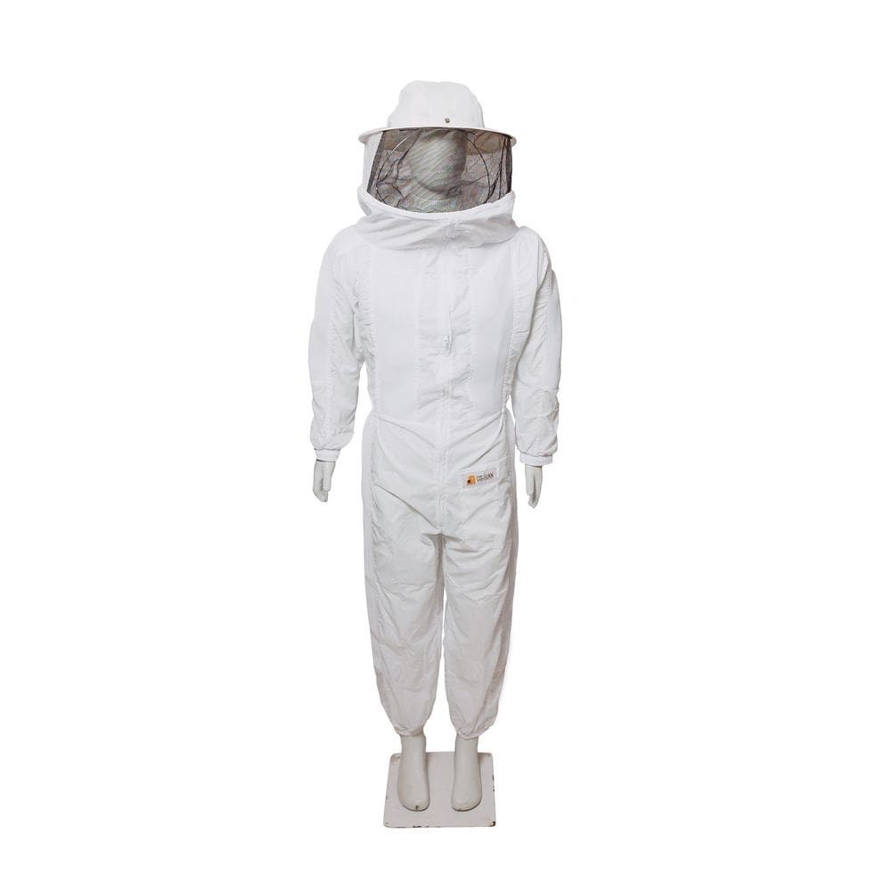 Macacão Nylon Branco Máscara Fixa Móvel