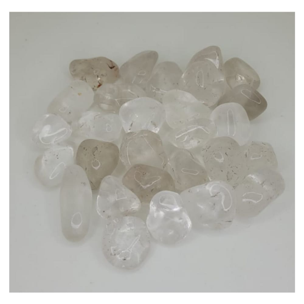 Quartzo Transparente Pedra Rolada 500 gramas Semi Preciosa