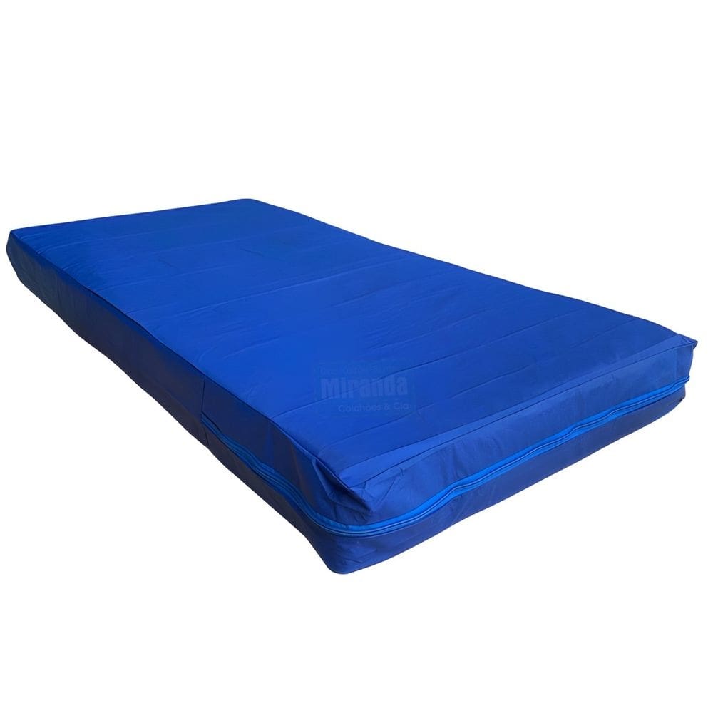 Capa Impermeável para Colchão Solteiro Tipo Hospitalar Azul