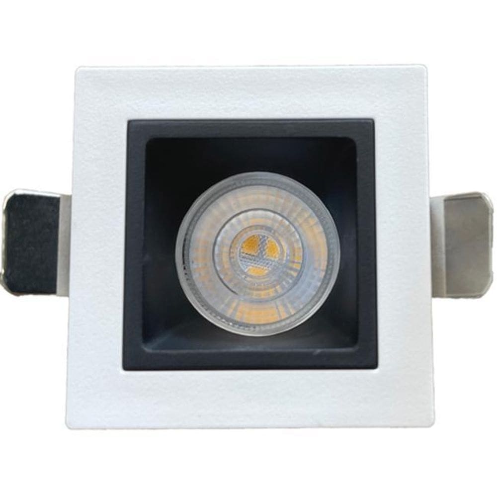 Spot Embutir Linea Mr11 Simples Branco / Preto